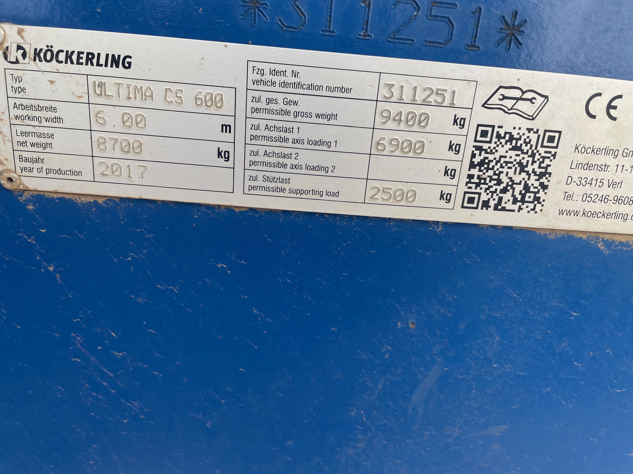 Köckerling Ultima CS 600 - Máy gieo hạt: hình 2 Köckerling Ultima CS 600 - Máy gieo hạt: hình 2