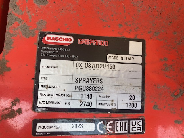 Maschio TEMPO 1201 Bravo - Máy xịt gắn trên máy cày: hình 2 Maschio TEMPO 1201 Bravo - Máy xịt gắn trên máy cày: hình 2