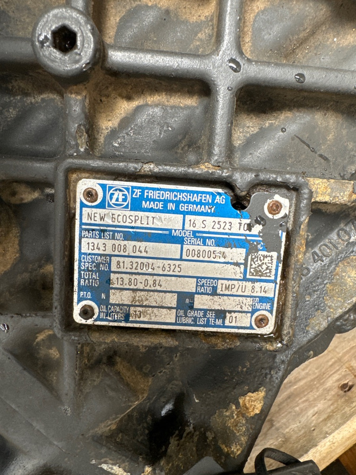 MAN GEARBOX 16S2523 TO 81.32004-6325 - Hộp số cho Xe tải: hình 2 MAN GEARBOX 16S2523 TO 81.32004-6325 - Hộp số cho Xe tải: hình 2