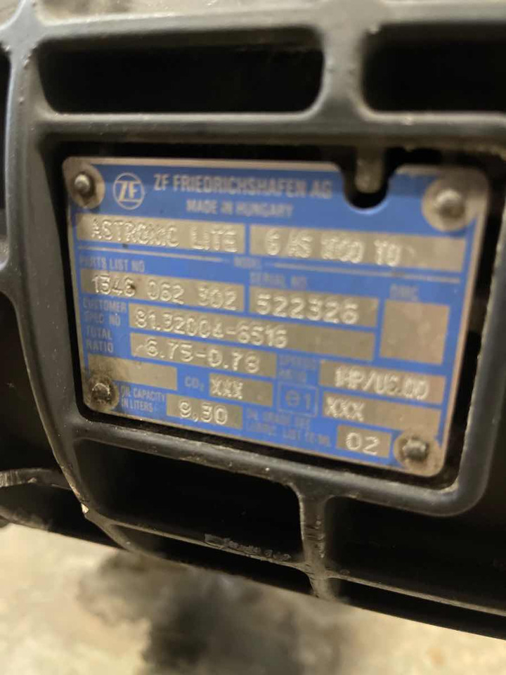 MAN GEARBOX 6AS1000TO // 81.32004-6516 - Hộp số cho Xe tải: hình 3 MAN GEARBOX 6AS1000TO // 81.32004-6516 - Hộp số cho Xe tải: hình 3