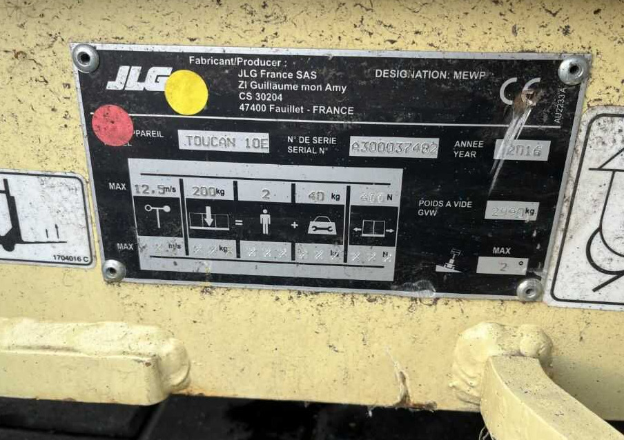 JLG Toucan 10E - Xe nâng người hình viễn vọng kính: hình 4 JLG Toucan 10E - Xe nâng người hình viễn vọng kính: hình 4