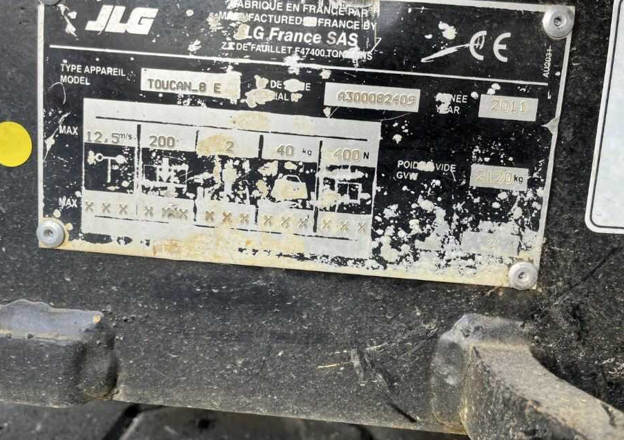JLG Toucan 8E - Xe nâng người hình viễn vọng kính: hình 4 JLG Toucan 8E - Xe nâng người hình viễn vọng kính: hình 4