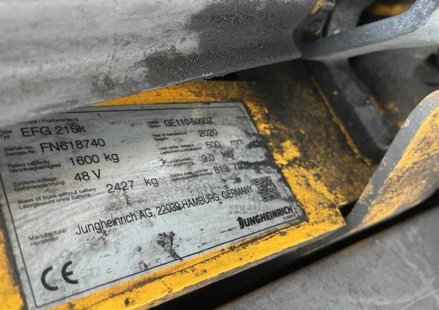 Jungheinrich EFG216k - Xe nâng điện: hình 4 Jungheinrich EFG216k - Xe nâng điện: hình 4