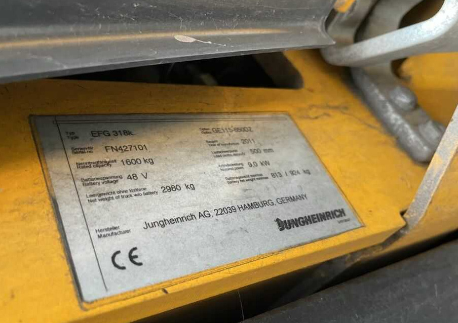 Jungheinrich EFG318k - Xe nâng điện: hình 4 Jungheinrich EFG318k - Xe nâng điện: hình 4