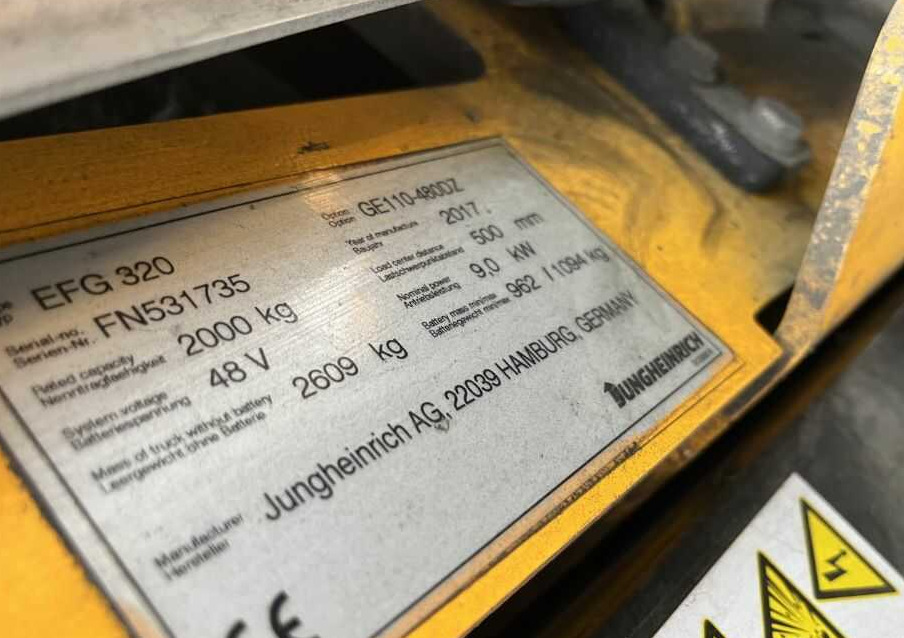 Jungheinrich EFG320 - Xe nâng điện: hình 4 Jungheinrich EFG320 - Xe nâng điện: hình 4