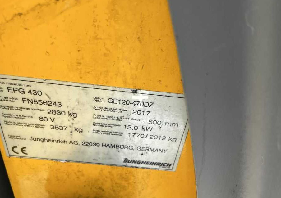 Jungheinrich EFG430 - Xe nâng điện: hình 4 Jungheinrich EFG430 - Xe nâng điện: hình 4