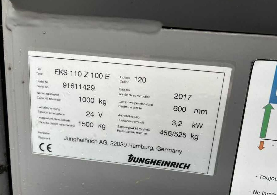 Jungheinrich EKS110 - Máy lấy hàng: hình 4 Jungheinrich EKS110 - Máy lấy hàng: hình 4