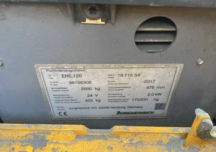 Jungheinrich ERE120 - Máy xếp chồng: hình 4 Jungheinrich ERE120 - Máy xếp chồng: hình 4