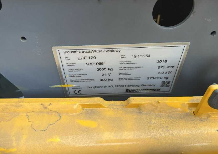 Jungheinrich ERE120 - Xe tải nâng pallet: hình 4 Jungheinrich ERE120 - Xe tải nâng pallet: hình 4