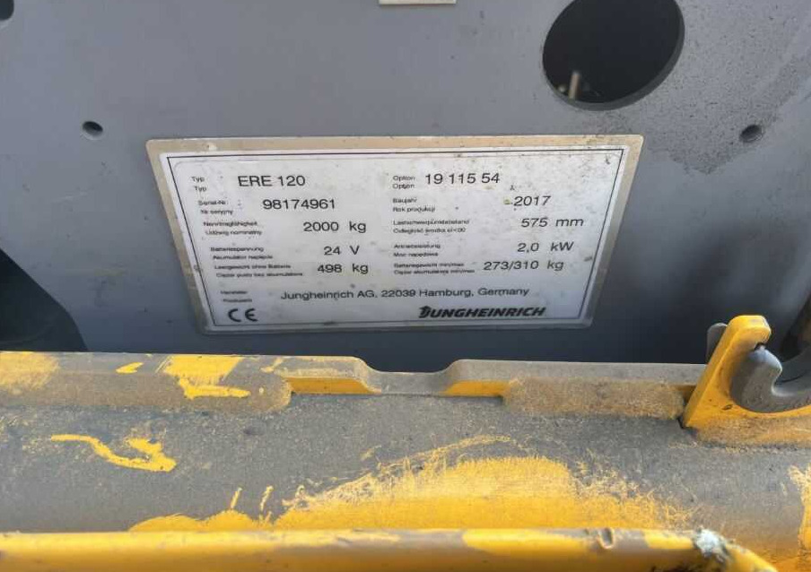 Jungheinrich ERE120 - Xe tải nâng pallet: hình 4 Jungheinrich ERE120 - Xe tải nâng pallet: hình 4