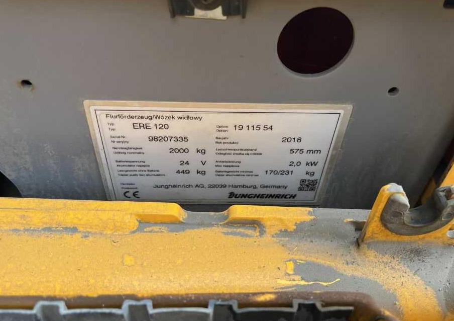 Jungheinrich ERE120 - Xe tải nâng pallet: hình 4 Jungheinrich ERE120 - Xe tải nâng pallet: hình 4