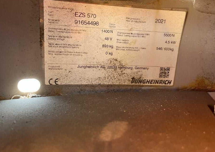 Jungheinrich EZS570 - Xe cày kéo: hình 4 Jungheinrich EZS570 - Xe cày kéo: hình 4