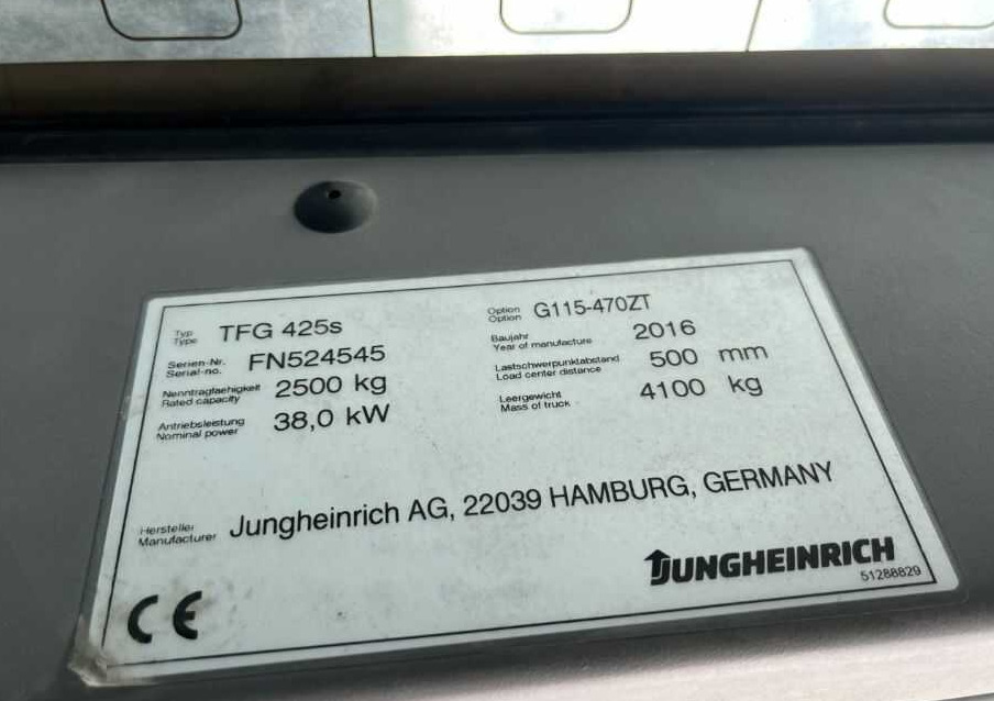Jungheinrich TFG425s - Xe nâng gas: hình 4 Jungheinrich TFG425s - Xe nâng gas: hình 4
