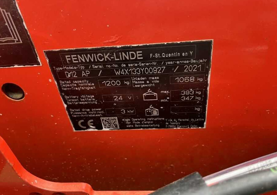 Linde D12AP - Máy xếp chồng: hình 4 Linde D12AP - Máy xếp chồng: hình 4