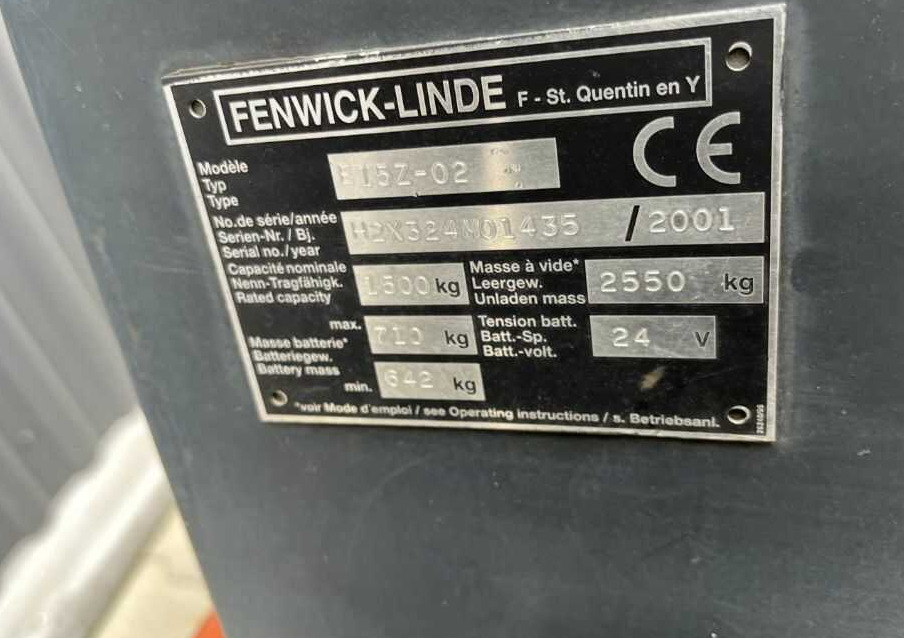 Linde E15 - Xe nâng điện: hình 4 Linde E15 - Xe nâng điện: hình 4
