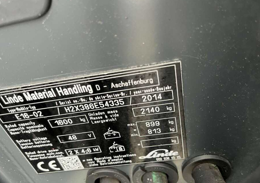 Linde E16-01 - Xe nâng điện: hình 4 Linde E16-01 - Xe nâng điện: hình 4