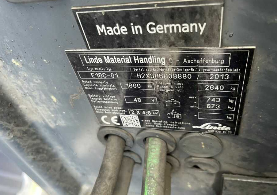 Linde E16-01 - Xe nâng điện: hình 4 Linde E16-01 - Xe nâng điện: hình 4