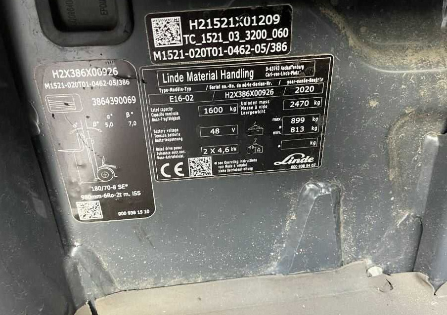 Linde E16-02 - Xe nâng điện: hình 4 Linde E16-02 - Xe nâng điện: hình 4