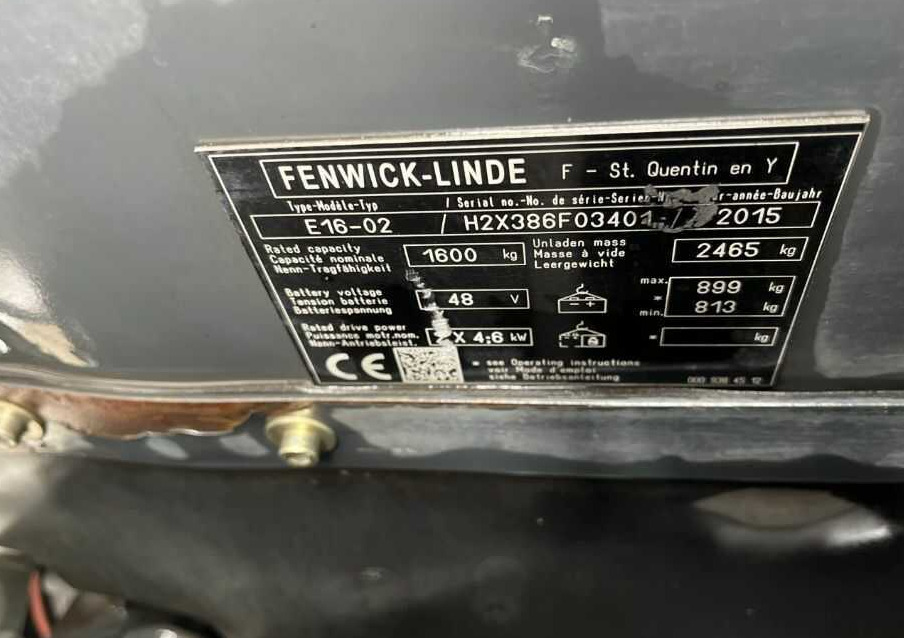 Linde E16-02 - Xe nâng điện: hình 2 Linde E16-02 - Xe nâng điện: hình 2