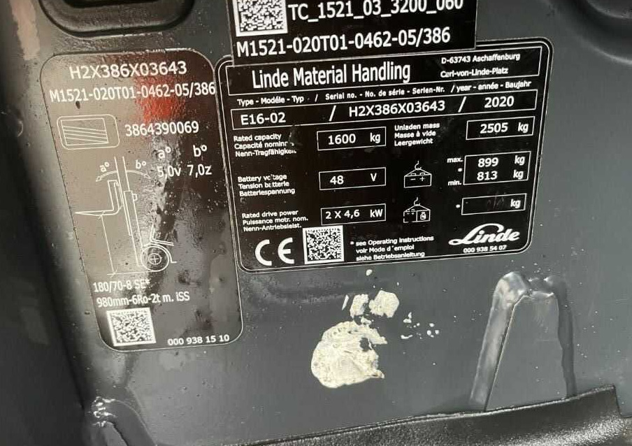 Linde E16-02 - Xe nâng điện: hình 4 Linde E16-02 - Xe nâng điện: hình 4