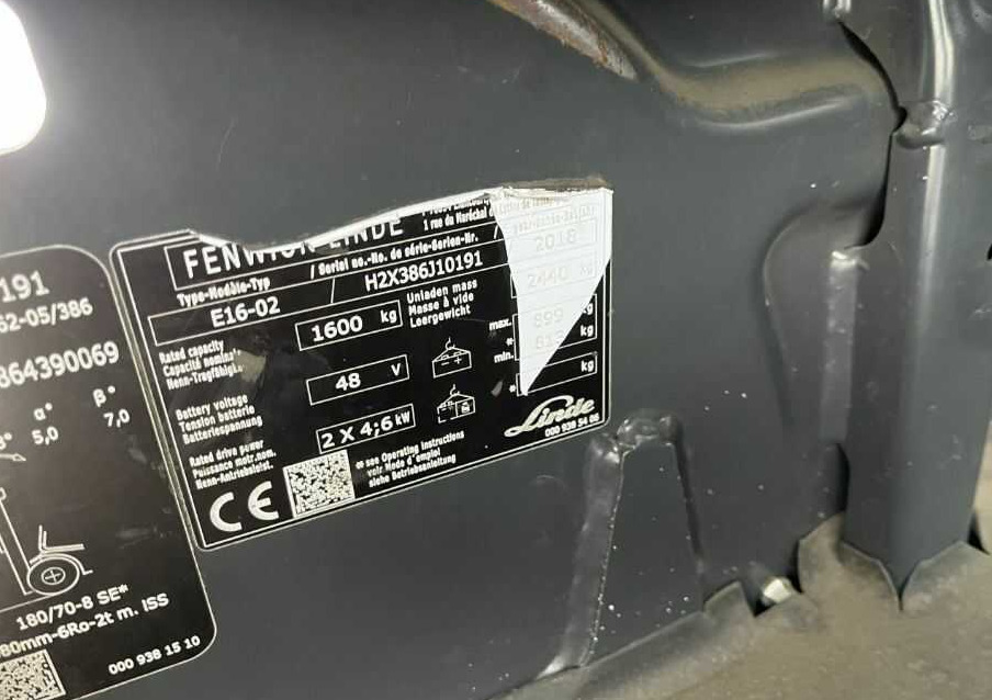 Linde E16-02 - Xe nâng điện: hình 2 Linde E16-02 - Xe nâng điện: hình 2