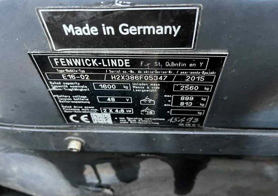 Linde E16-02 - Xe nâng điện: hình 4 Linde E16-02 - Xe nâng điện: hình 4