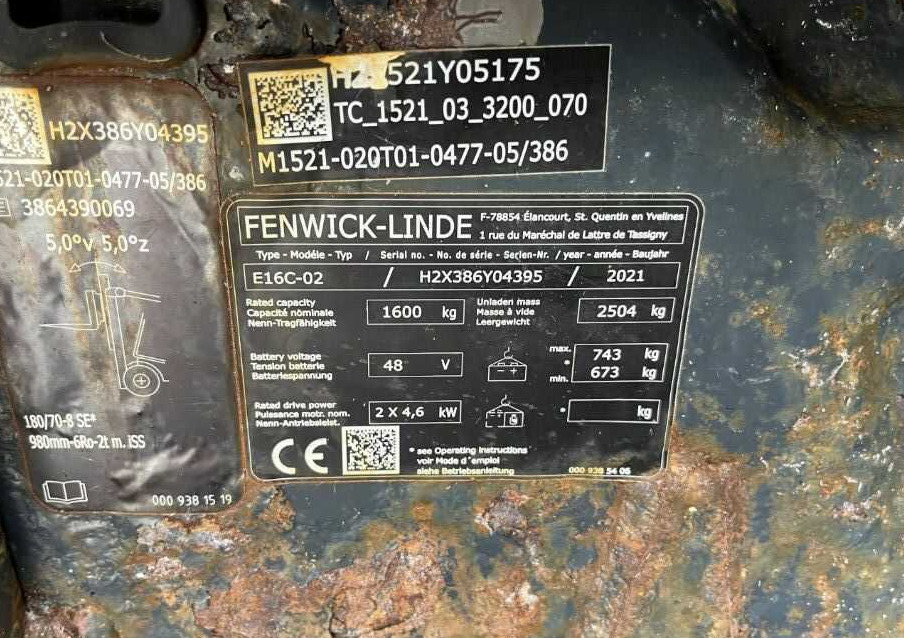 Linde E16C-02 - Xe nâng điện: hình 4 Linde E16C-02 - Xe nâng điện: hình 4