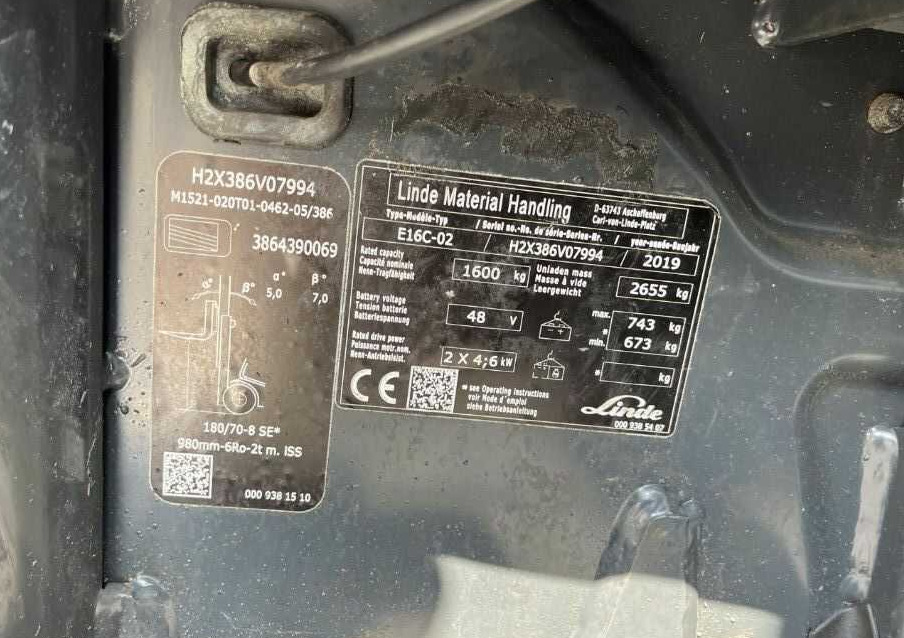 Linde E16C-02 - Xe nâng điện: hình 4 Linde E16C-02 - Xe nâng điện: hình 4