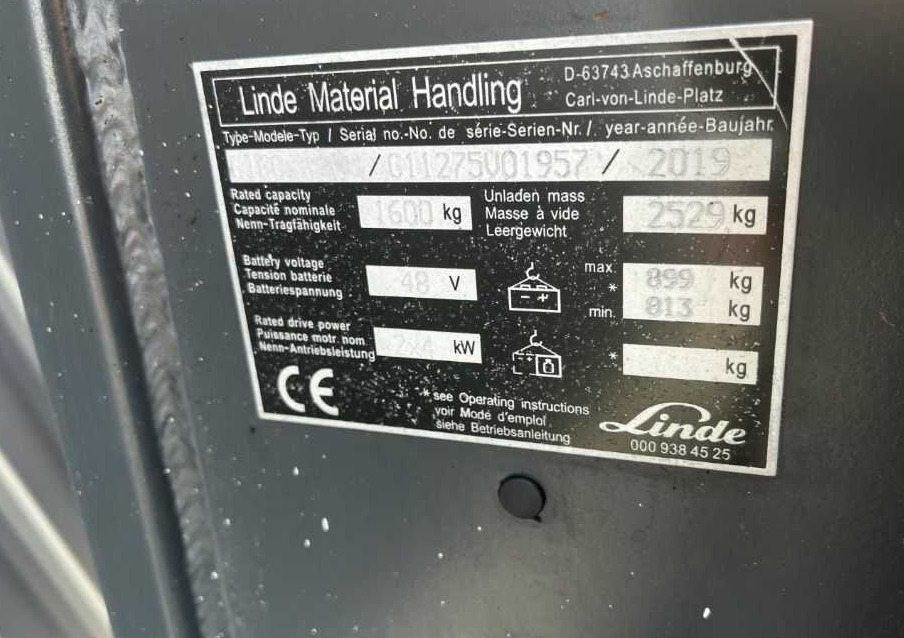 Linde E16C - Xe nâng điện: hình 4 Linde E16C - Xe nâng điện: hình 4