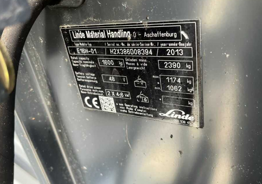 Linde E16H-02 - Xe nâng điện: hình 4 Linde E16H-02 - Xe nâng điện: hình 4