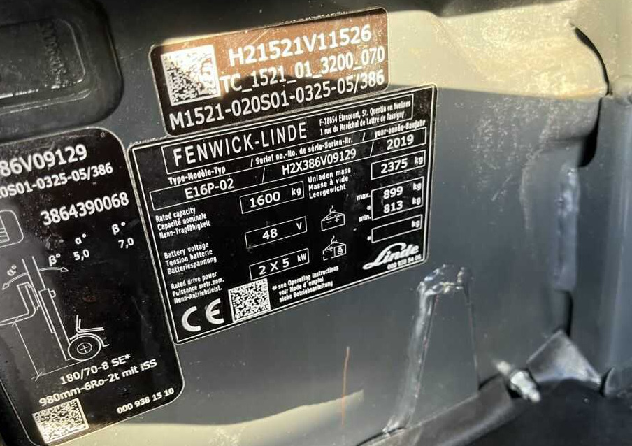 Linde E16P-02 - Xe nâng điện: hình 5 Linde E16P-02 - Xe nâng điện: hình 5