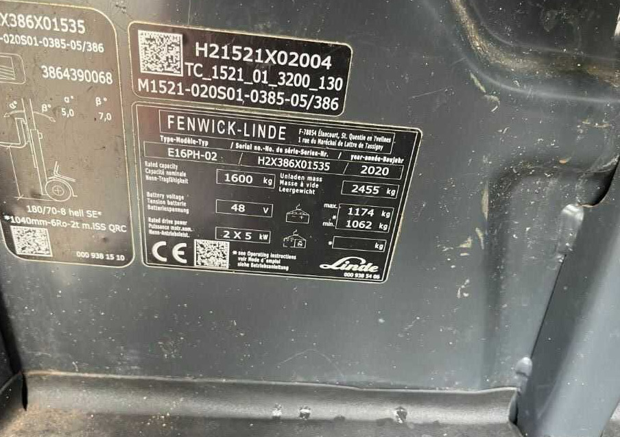 Linde E16PH-02 - Xe nâng điện: hình 4 Linde E16PH-02 - Xe nâng điện: hình 4