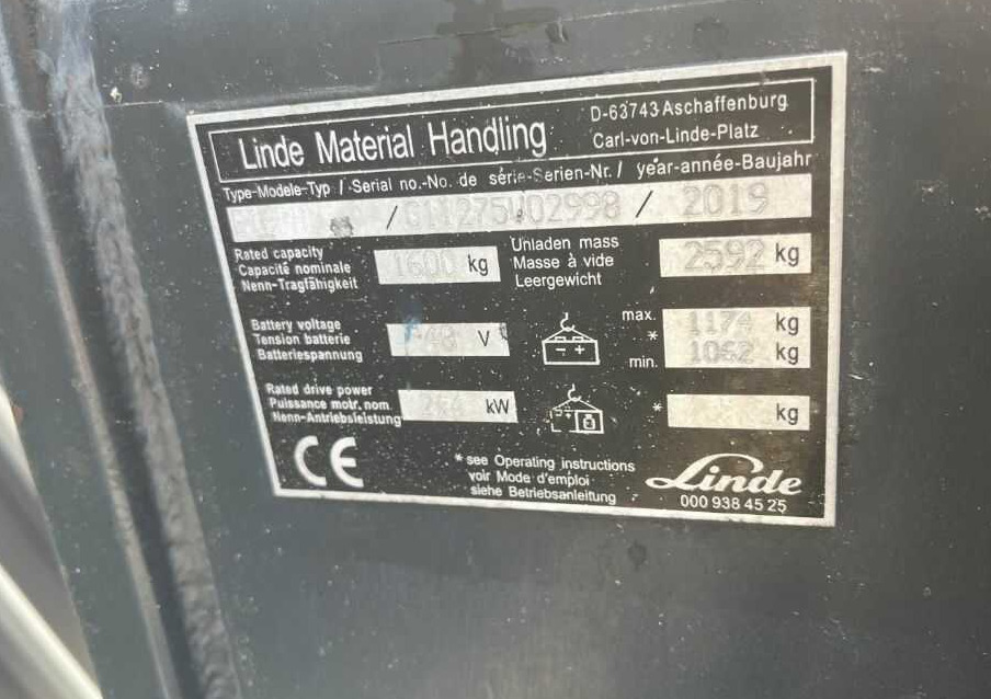 Linde E16PH - Xe nâng điện: hình 4 Linde E16PH - Xe nâng điện: hình 4