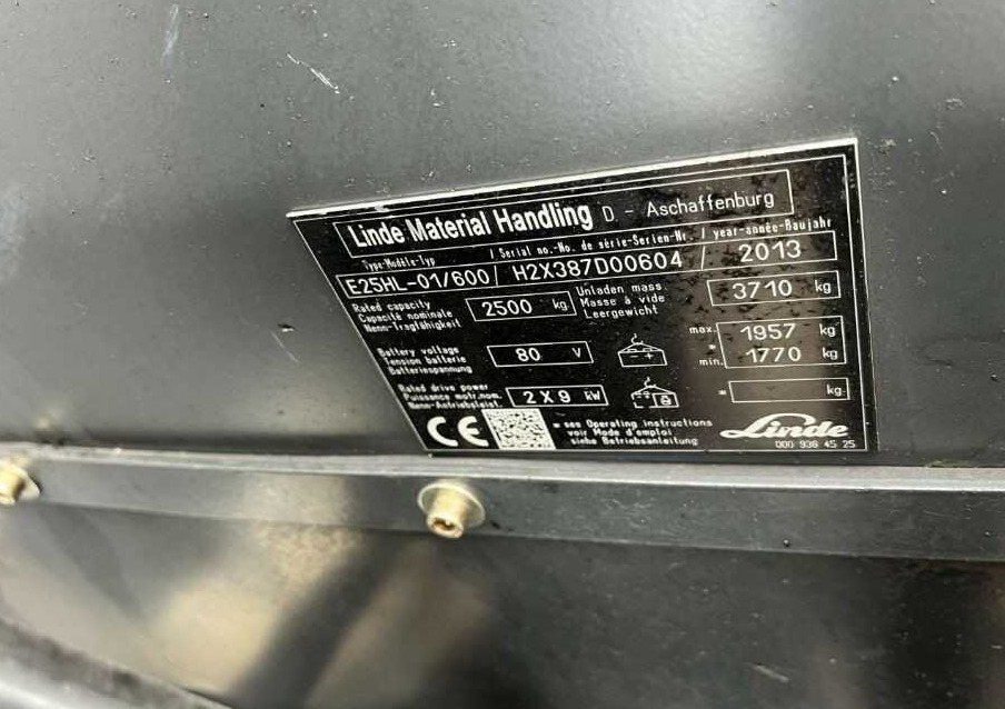 Linde E25H-01/600 - Xe nâng điện: hình 4 Linde E25H-01/600 - Xe nâng điện: hình 4