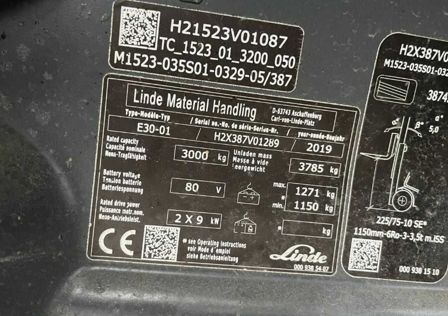 Linde E30-01 - Xe nâng điện: hình 4 Linde E30-01 - Xe nâng điện: hình 4