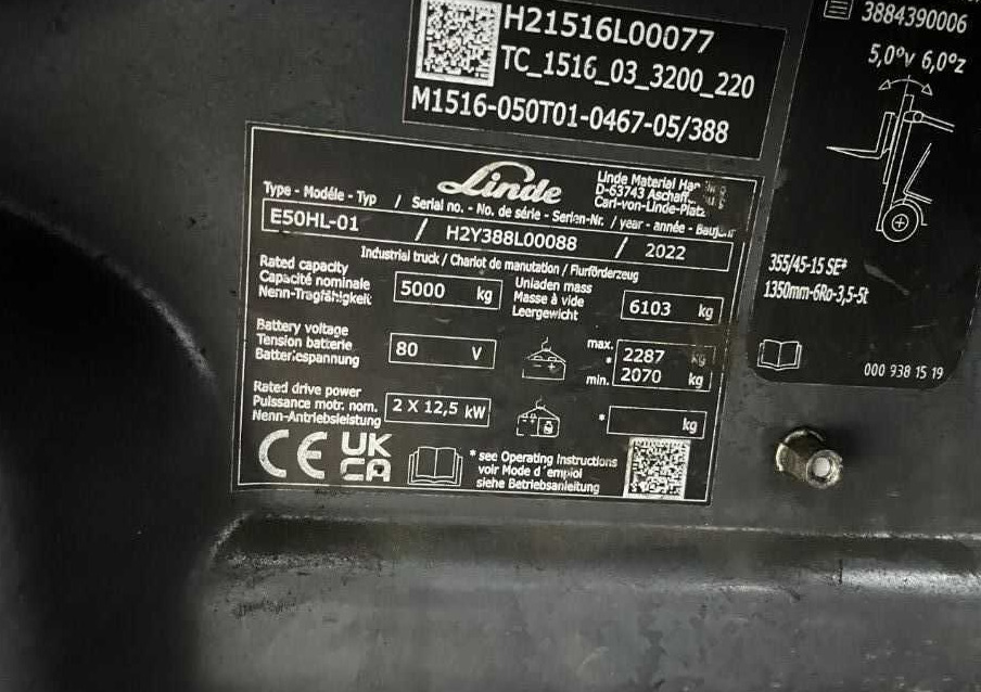Linde E50HL-01 - Xe nâng điện: hình 4 Linde E50HL-01 - Xe nâng điện: hình 4