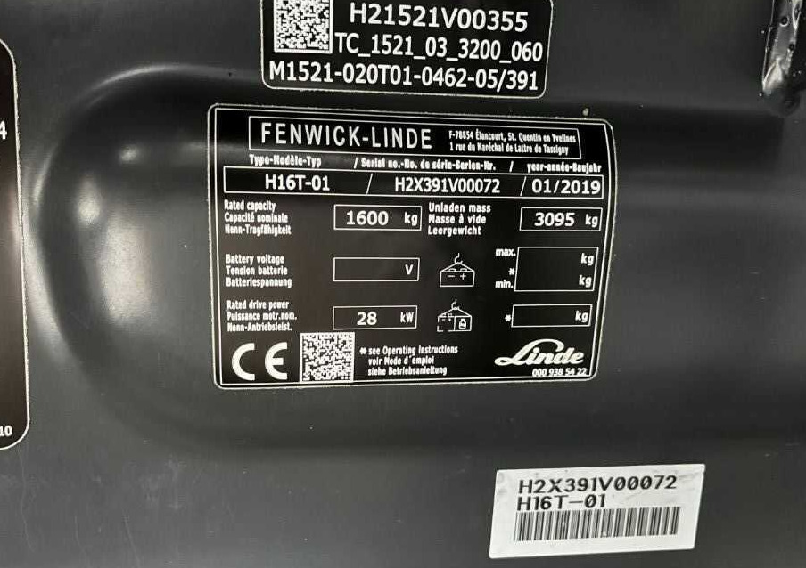 Linde H16T-01 - Xe nâng gas: hình 4 Linde H16T-01 - Xe nâng gas: hình 4