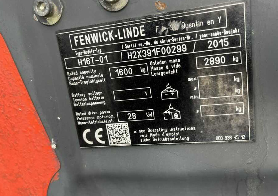 Linde H16T-01 - Xe nâng gas: hình 4 Linde H16T-01 - Xe nâng gas: hình 4