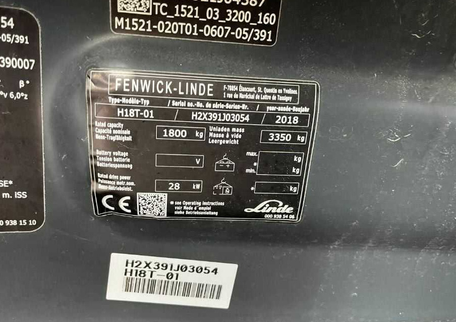 Linde H18T-01 - Xe nâng gas: hình 4 Linde H18T-01 - Xe nâng gas: hình 4