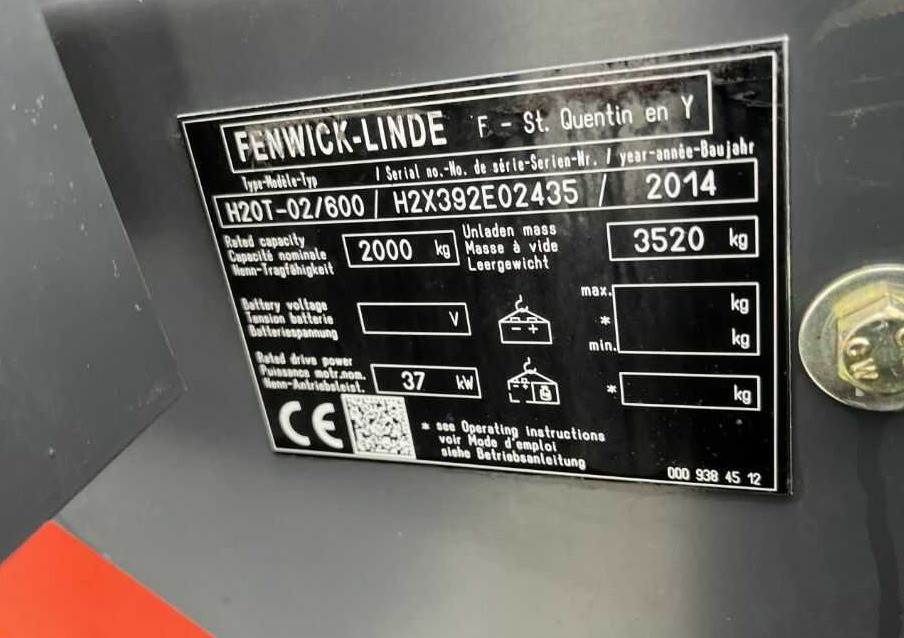 Linde H20T-02/600 - Xe nâng gas: hình 3 Linde H20T-02/600 - Xe nâng gas: hình 3