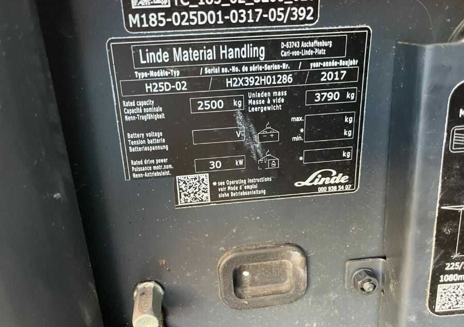 Linde H25D-02 - Xe nâng diesel: hình 4 Linde H25D-02 - Xe nâng diesel: hình 4