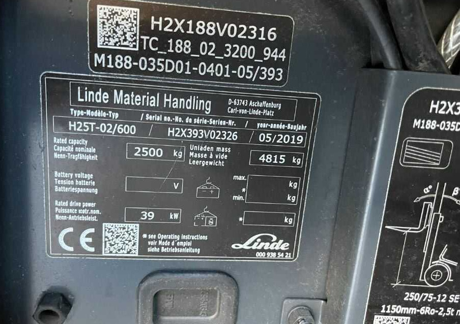 Linde H25T-02/600 - Xe nâng gas: hình 4 Linde H25T-02/600 - Xe nâng gas: hình 4