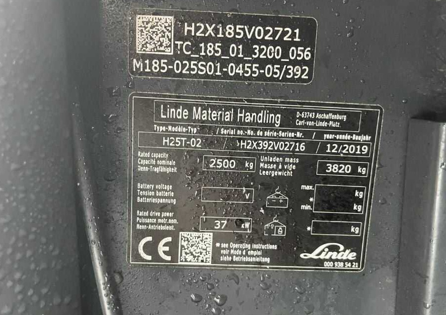 Linde H25T-02 - Xe nâng gas: hình 4 Linde H25T-02 - Xe nâng gas: hình 4