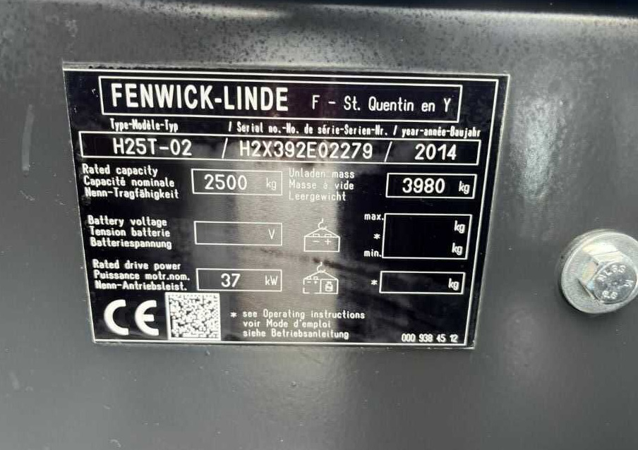 Linde H25T-02 - Xe nâng gas: hình 3 Linde H25T-02 - Xe nâng gas: hình 3