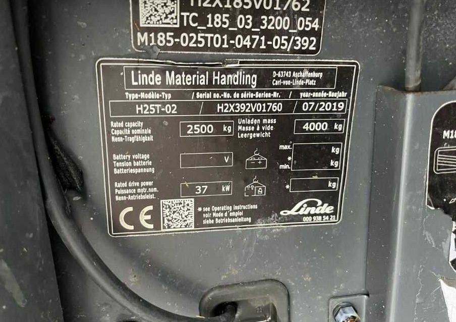 Linde H25T-02 - Xe nâng gas: hình 4 Linde H25T-02 - Xe nâng gas: hình 4