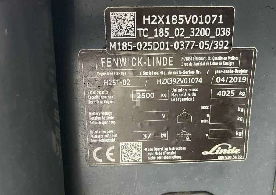 Linde H25T-02 - Xe nâng gas: hình 4 Linde H25T-02 - Xe nâng gas: hình 4
