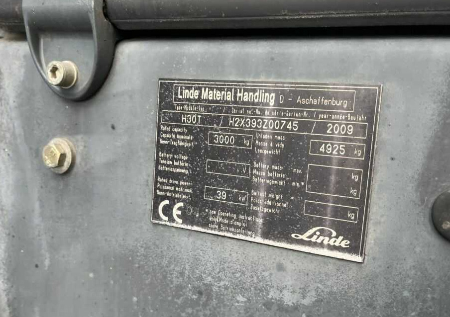 Linde H30T-01 - Xe nâng gas: hình 4 Linde H30T-01 - Xe nâng gas: hình 4