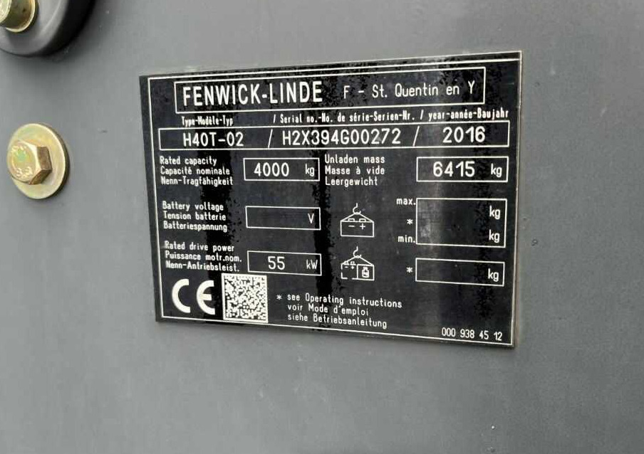 Linde H40T-02 - Xe nâng gas: hình 4 Linde H40T-02 - Xe nâng gas: hình 4