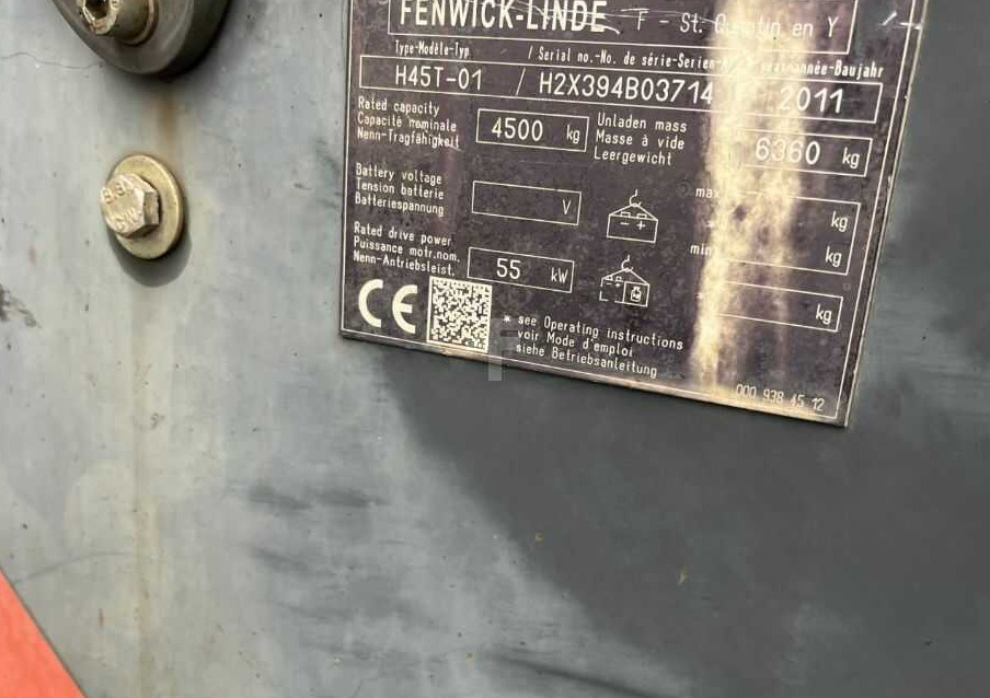 Linde H45T-01 - Xe nâng gas: hình 4 Linde H45T-01 - Xe nâng gas: hình 4