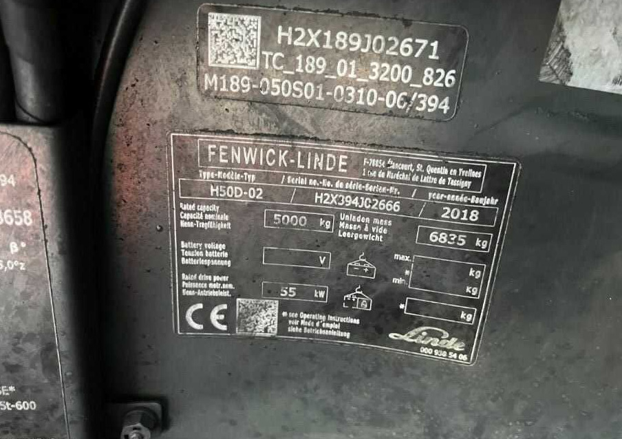 Linde H50D-02 - Xe nâng diesel: hình 4 Linde H50D-02 - Xe nâng diesel: hình 4